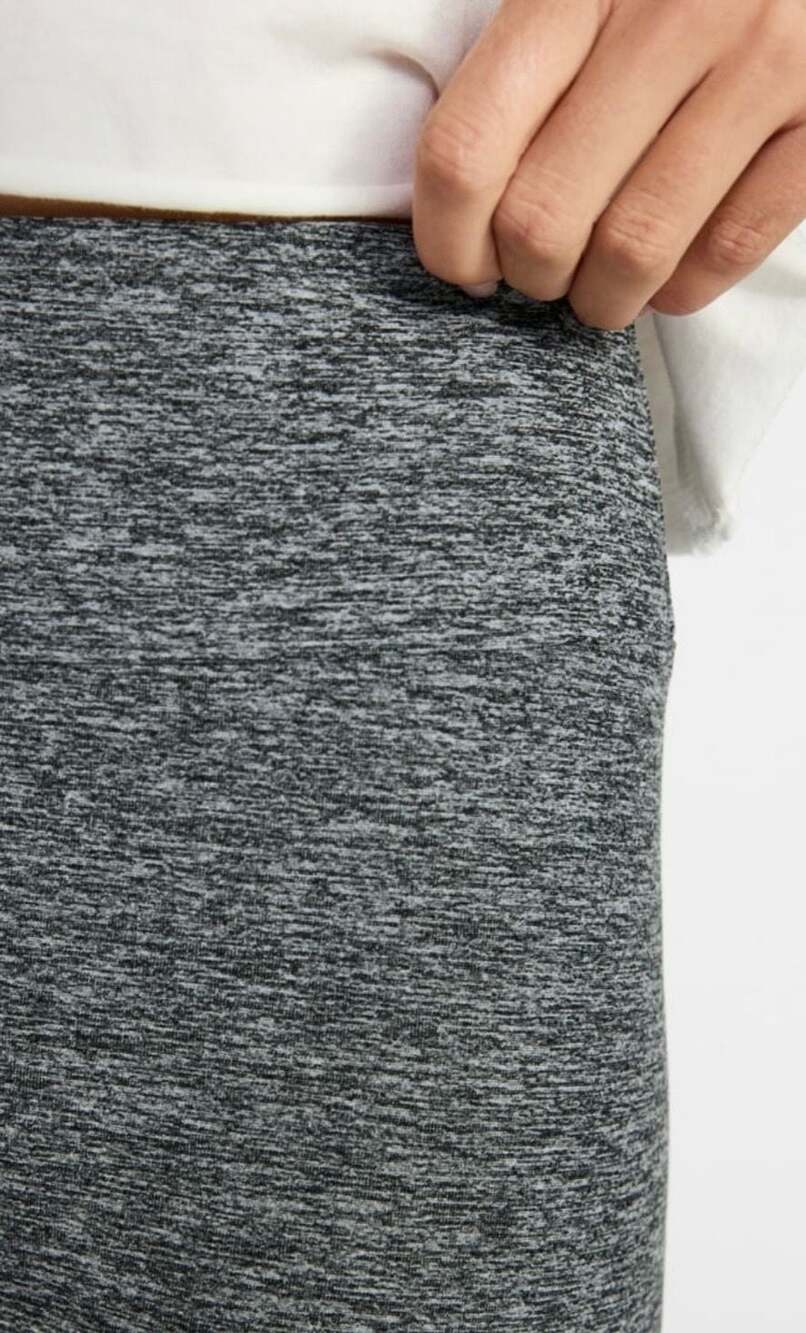 NWT No Boundaries Super Soft Core Heathered Grey Ankle Leggings - Picture 4 of 5